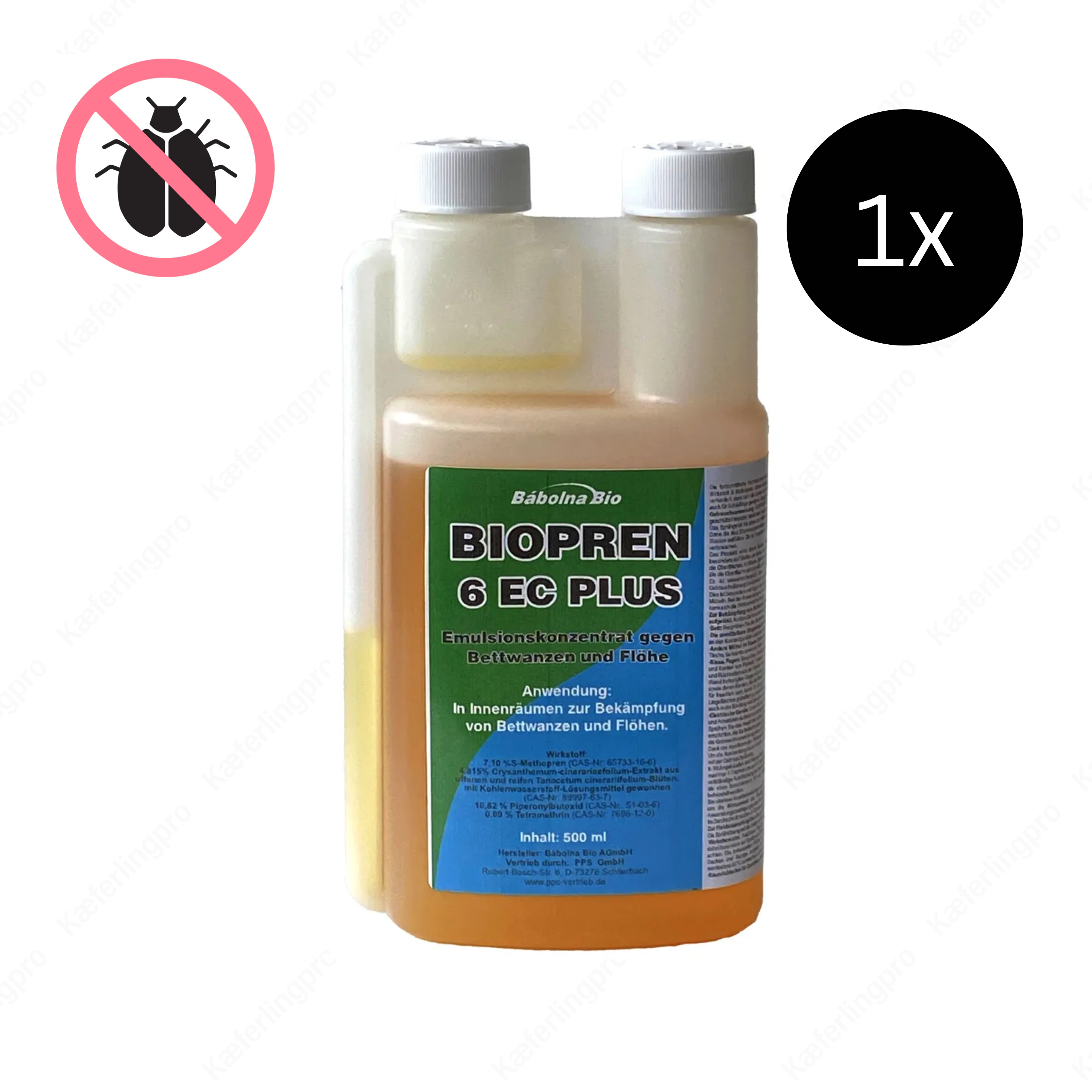 Biopren® 6 EC PLUS – Concentrate against bed bugs & fleas, 500 ml