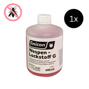 Wespen-Lockstoff G – 400 ml Flüssigköder zur Anwendung in Wespenfallen, ideal für Gastronomie, Küchen und lebensmittelverarbeitende Betriebe