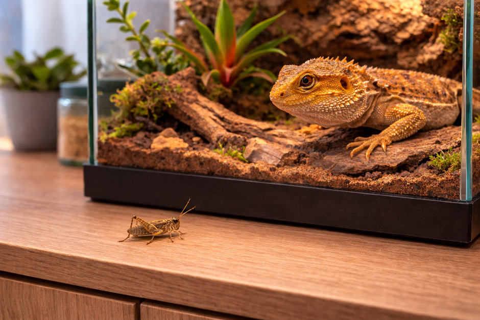 Freilaufende Heimchen in der Wohnung: Wenn Futtertiere aus dem Terrarium entweichen