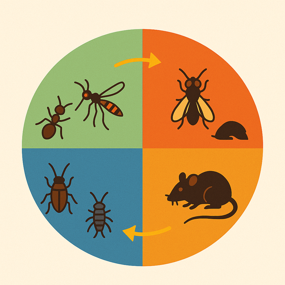 Schädlinge im Wandel der Jahreszeiten – woher sie kommen und wohin sie gehen