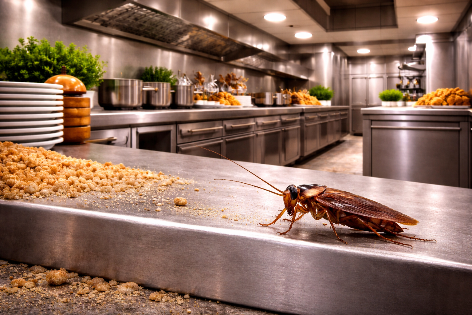 Wie behandel ich Schabenbefall in meinem Restaurant richtig (Gastro)?