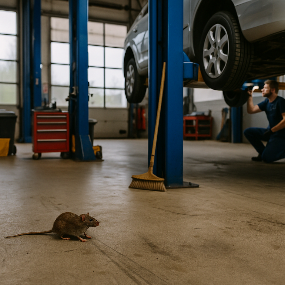 Schädlingsprävention für Kfz-Werkstätten: Die größten Risiken