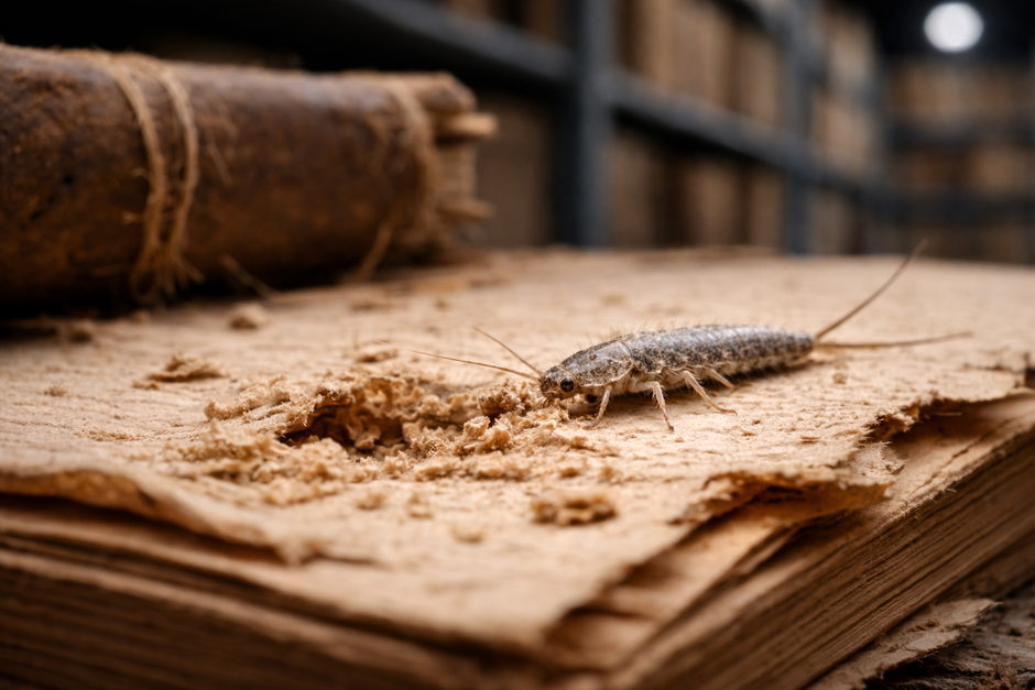 Papierfischchen in Archiven – warum sie dort ideale Bedingungen finden