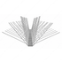 Taubenabwehr-Spikes 6-reihig in Silber aus Edelstahl – 1 m