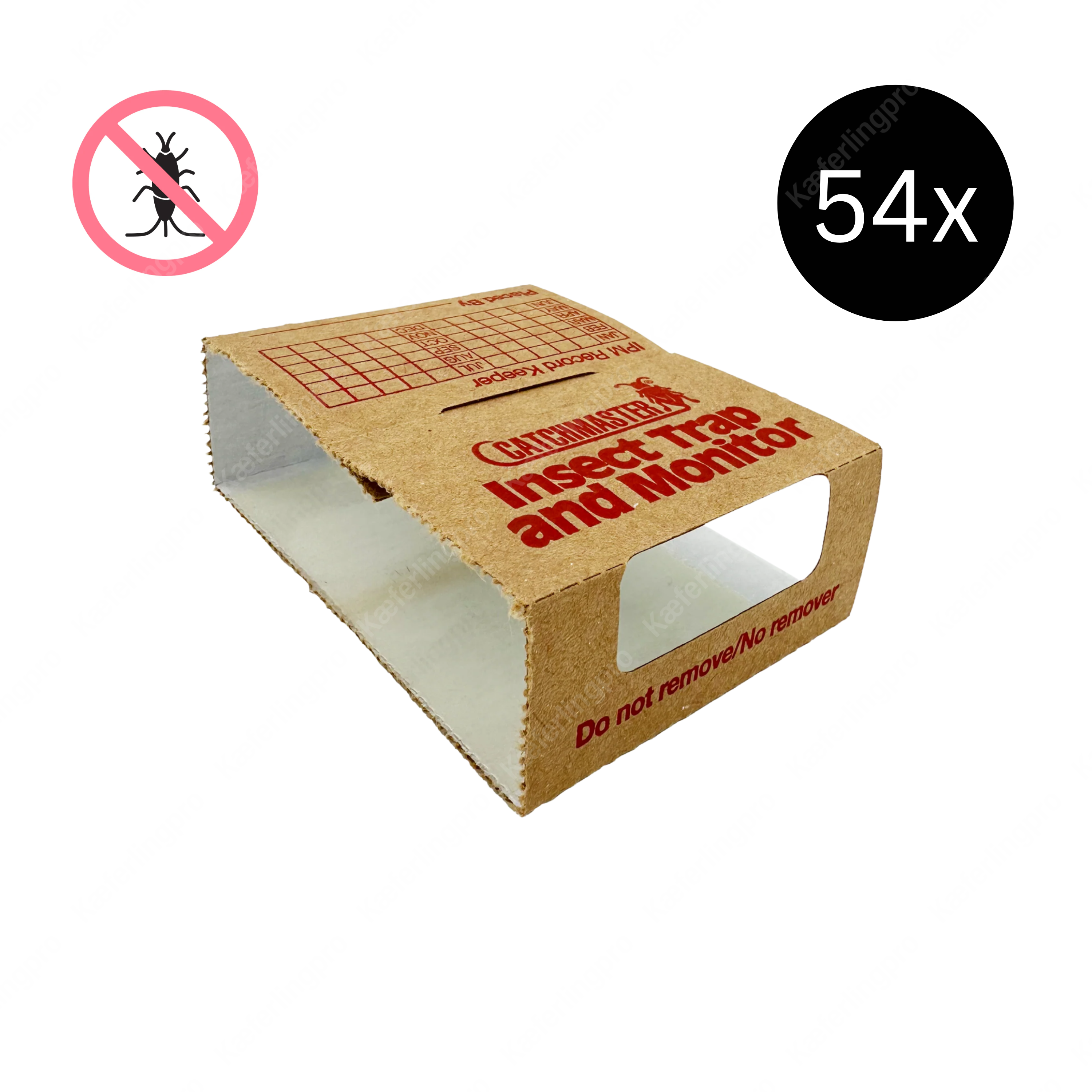 Catchmaster 288i Silberfischchenfalle – 54 Stück (18x 3 Stück) – Falle & Monitor gegen Silberfischchen & Papierfischchen