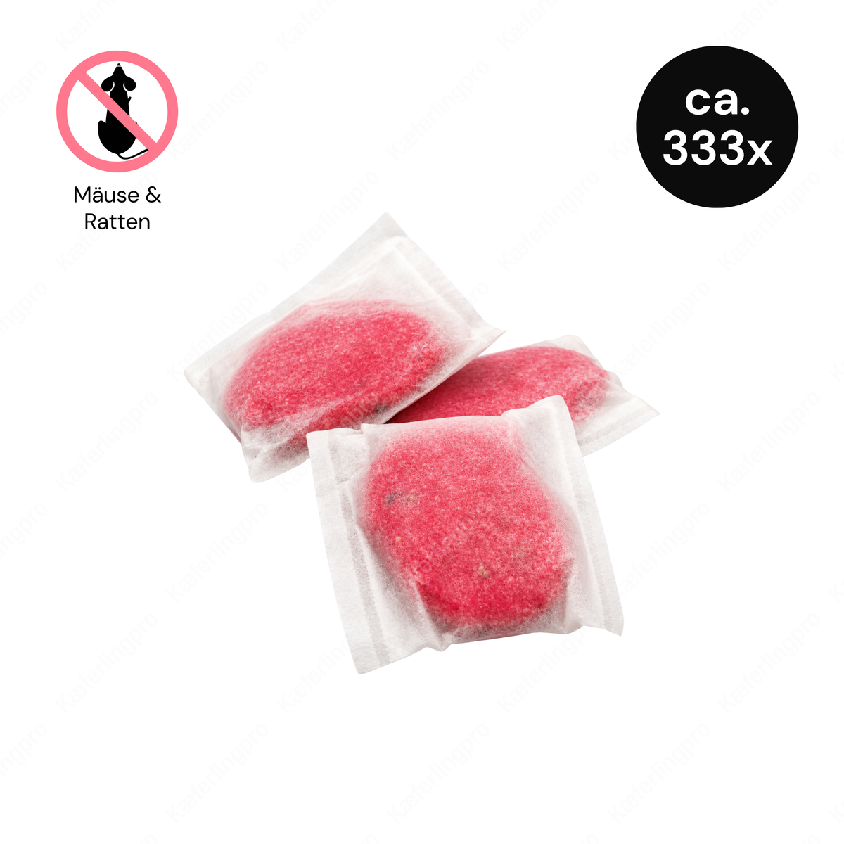 MUSKIL PR fluo RED Paste 15 g – Brodifacoum paste bait against rats & mice – 5 kg bucket