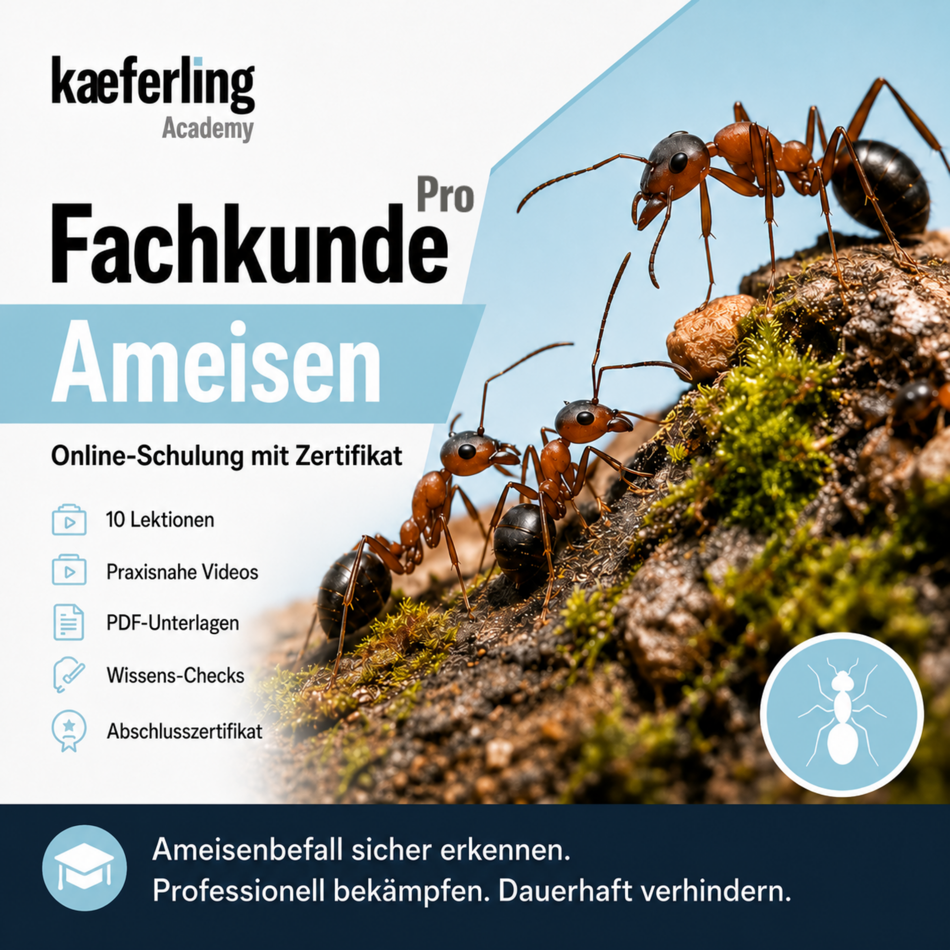 Fachkunde PRO: Ameisen – Online-Schulung mit Zertifikat
