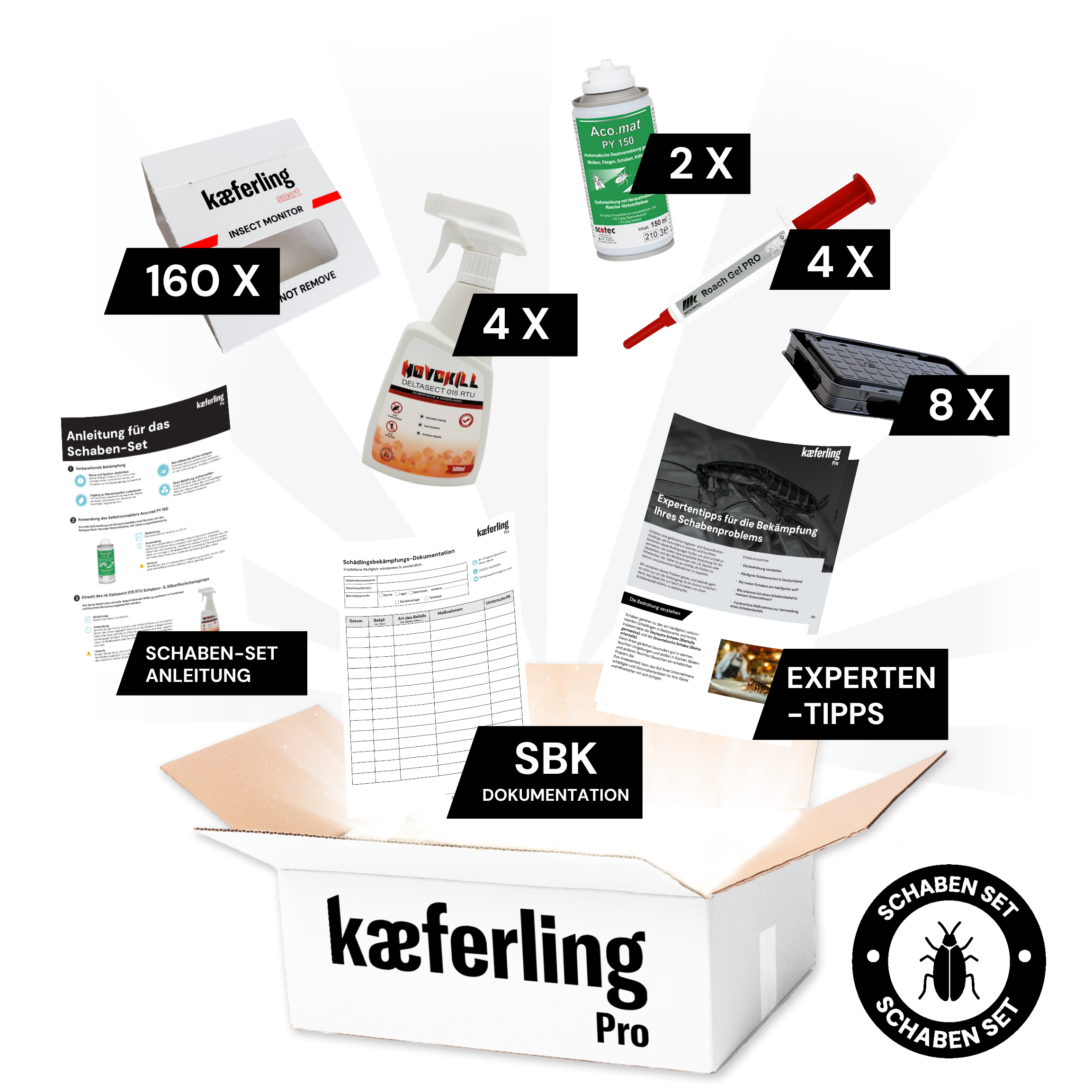 Kaeferling Pro set contra cucarachas (mediano)