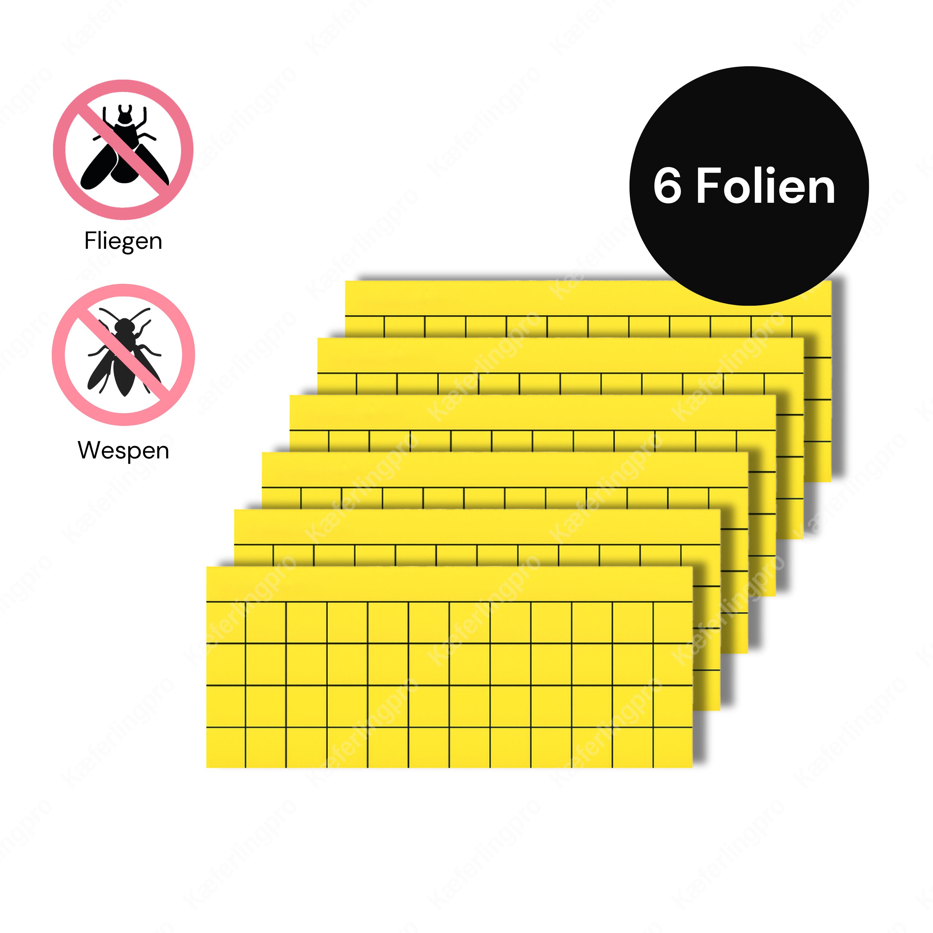 Adhesive surfaces (yellow) for DECO 151 LED - 6 pieces