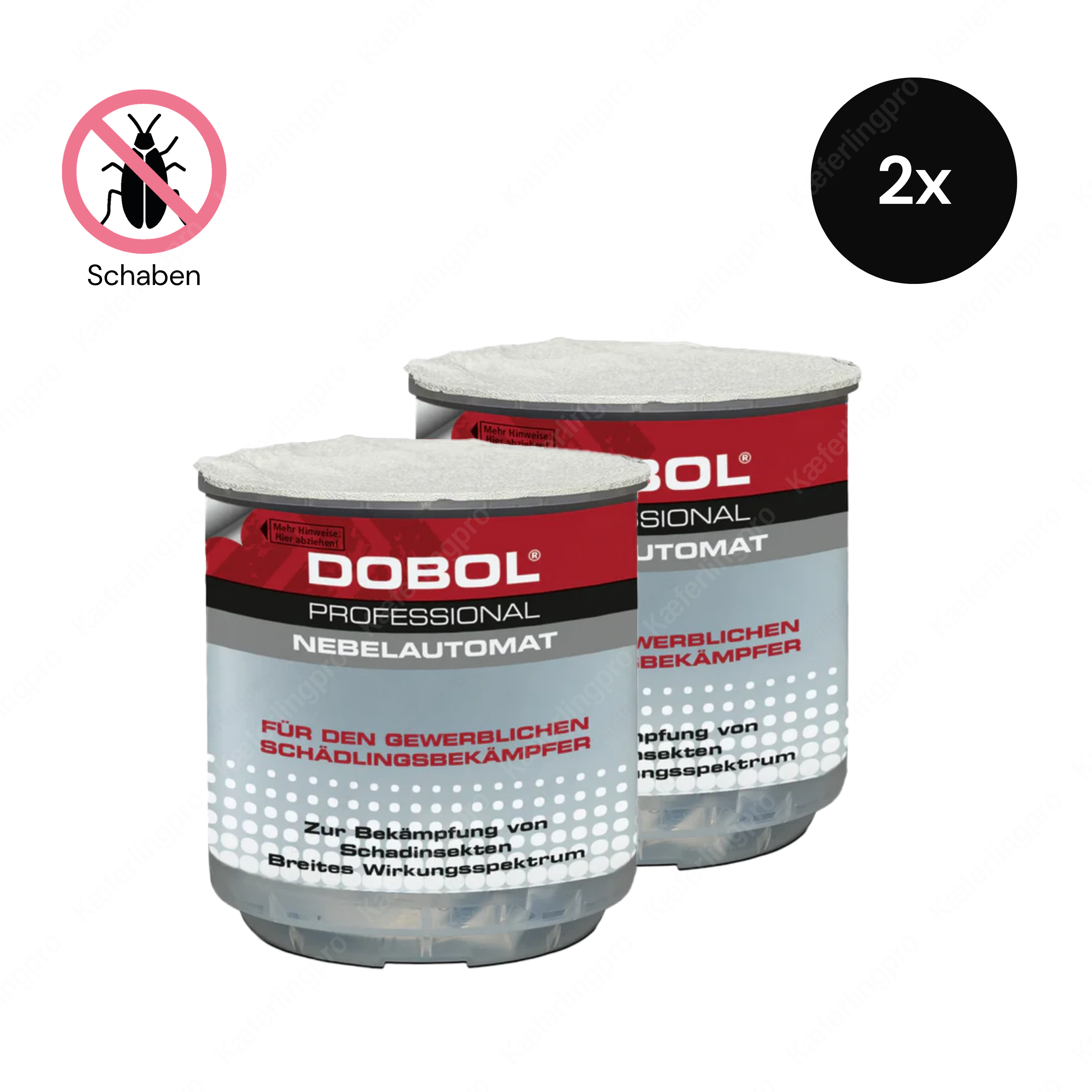 DOBOL Rauch-Nebelautomat – 2 botes de 20 g – Insecticida contra infestaciones de insectos en interiores