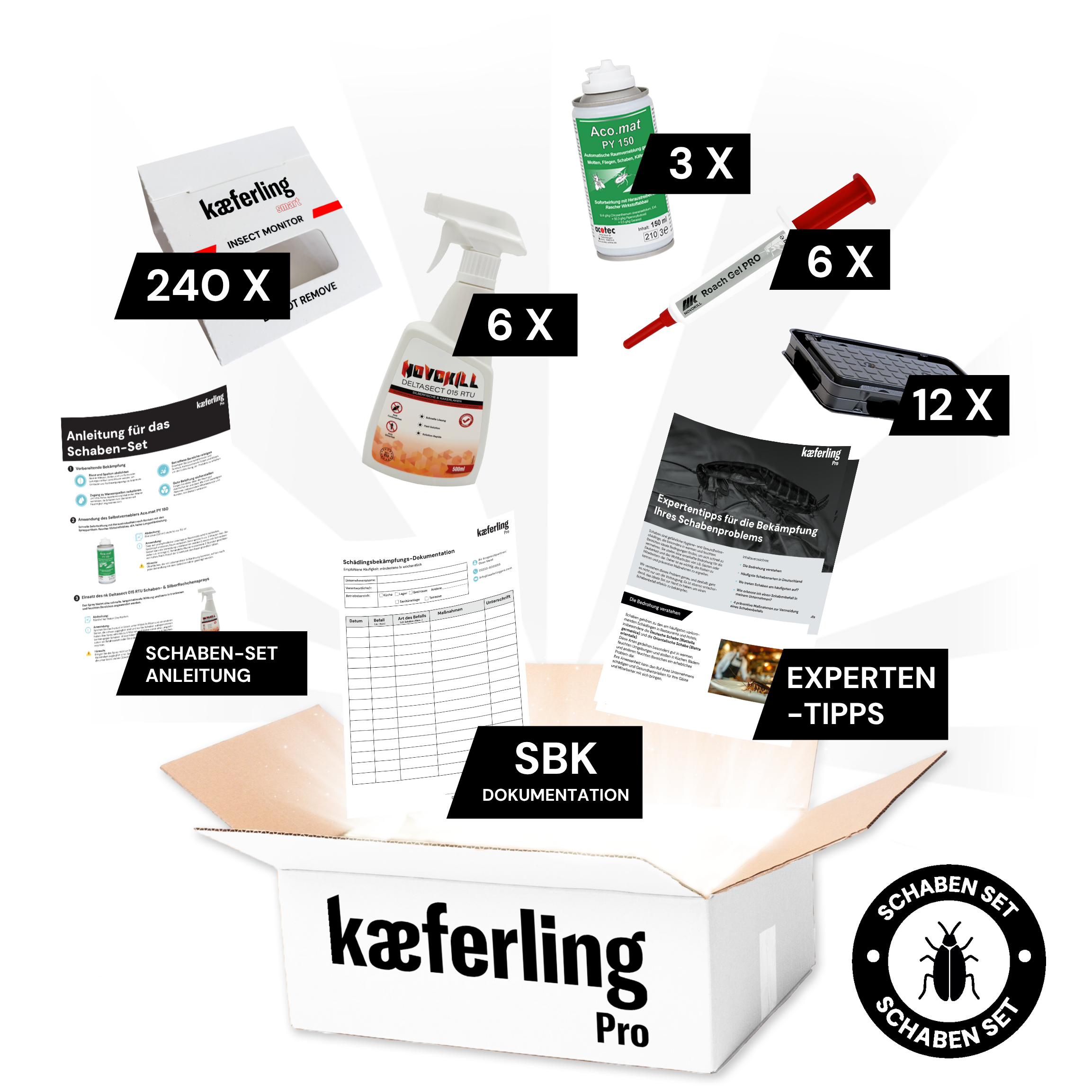 Kaeferling Pro set contra cucarachas (grande)