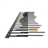 SolarSpine PV-Spikes in schwarz aus Edelstahl – selbstjustierend – 0,5 m Element