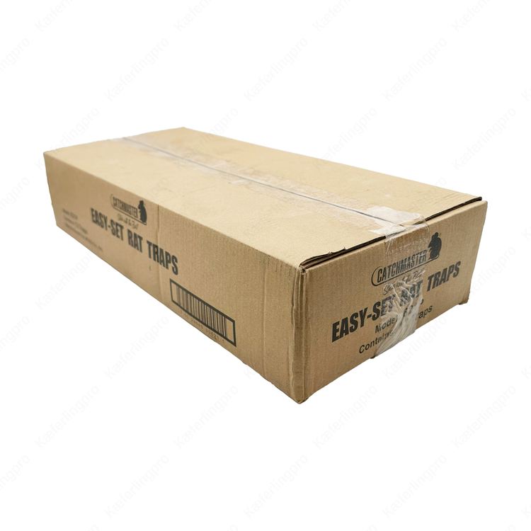 Die Catchmaster Easy-Set Rattenfallen 605R sind eine bewährte Lösung für die professionelle und private Rattenbekämpfung. Der Karton enthält 12 stabile Schlagfallen, die durch ihre hohe Schlagkraft und einfache Handhabung überzeugen. Dank des robusten Designs sind die Fallen mehrfach wiederverwendbar und hygienisch einsetzbar. Ideal für Schädlingsbekämpfer, Betriebe oder den Einsatz in Kellern, Garagen und Lagerräumen.