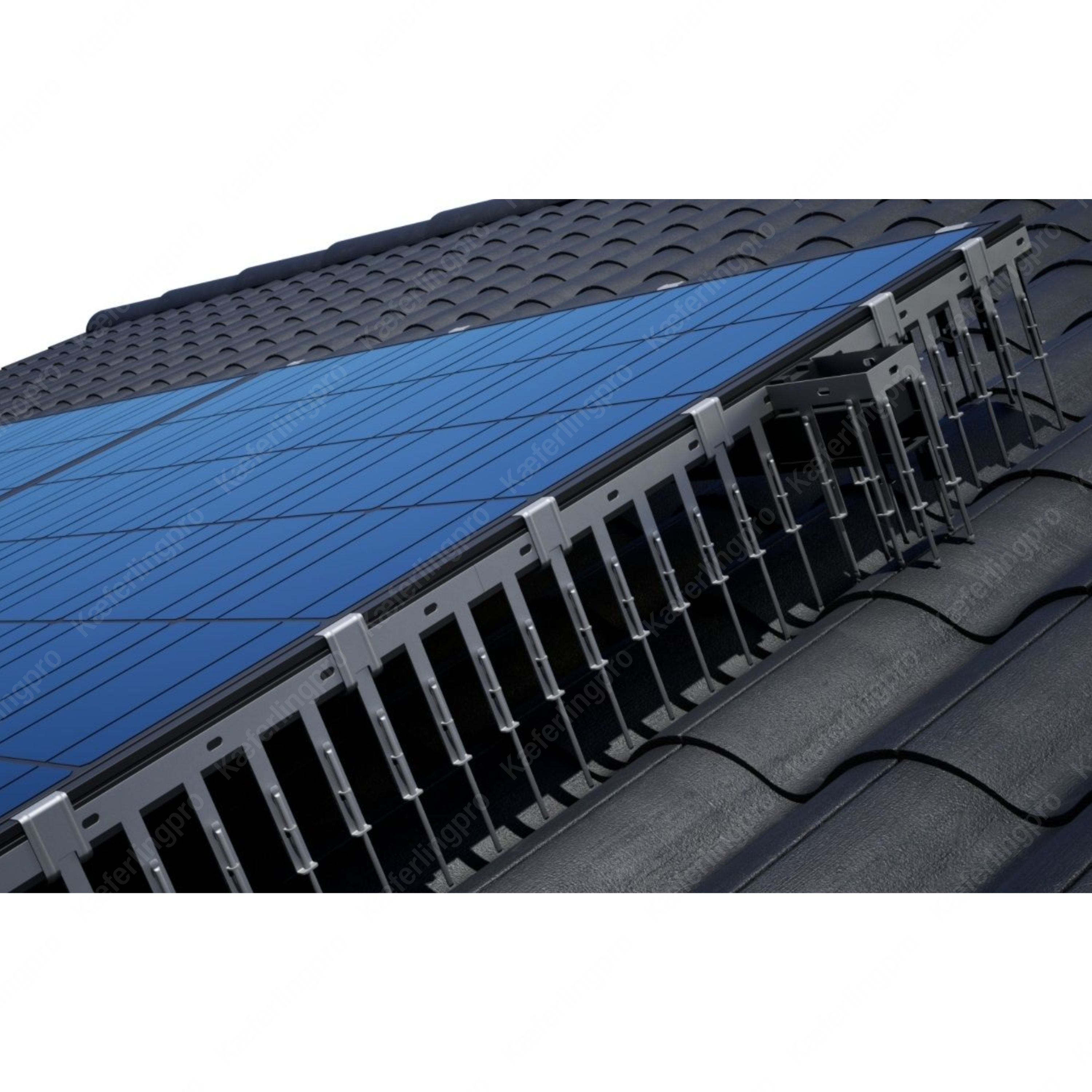 Edelstahl-Clips für SolarSpine PV-Spikes, passend für 30 mm oder 35 mm Modulrahmen, 100 Stück