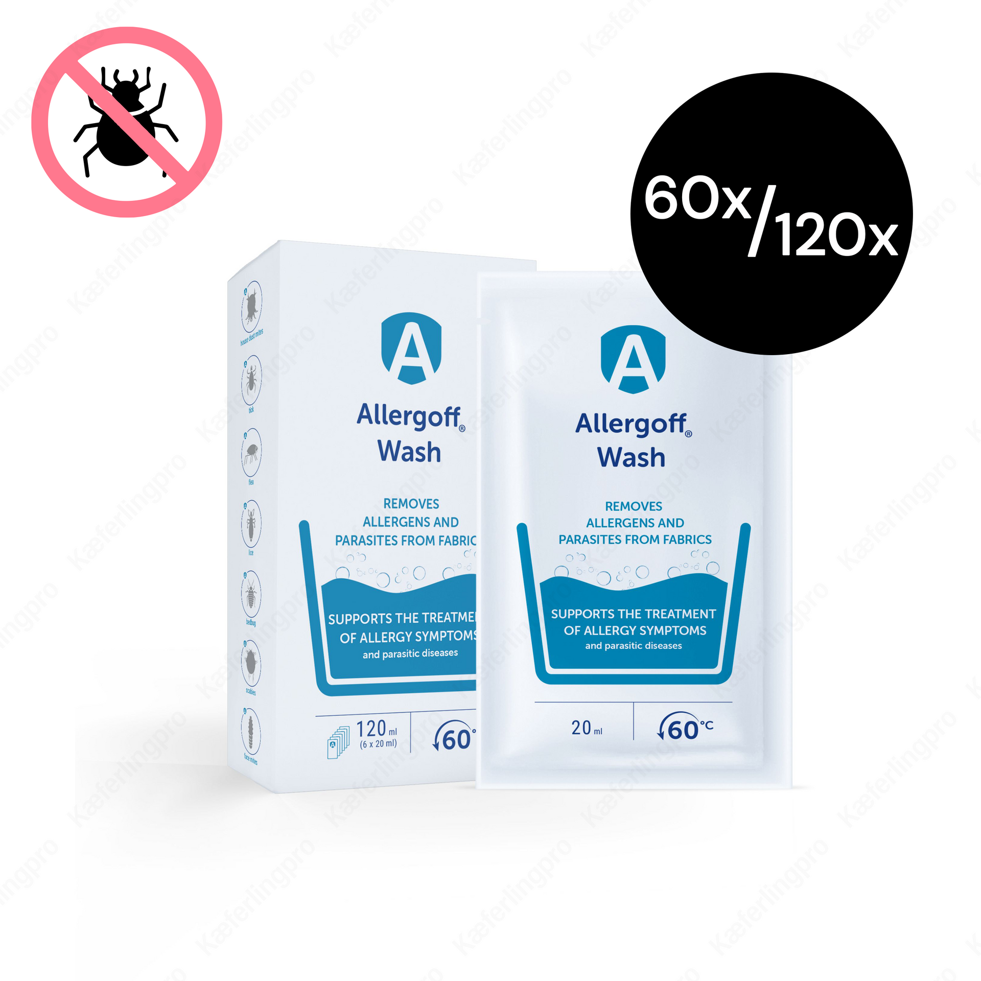 Allergoff Wash - 120x 20ml bags