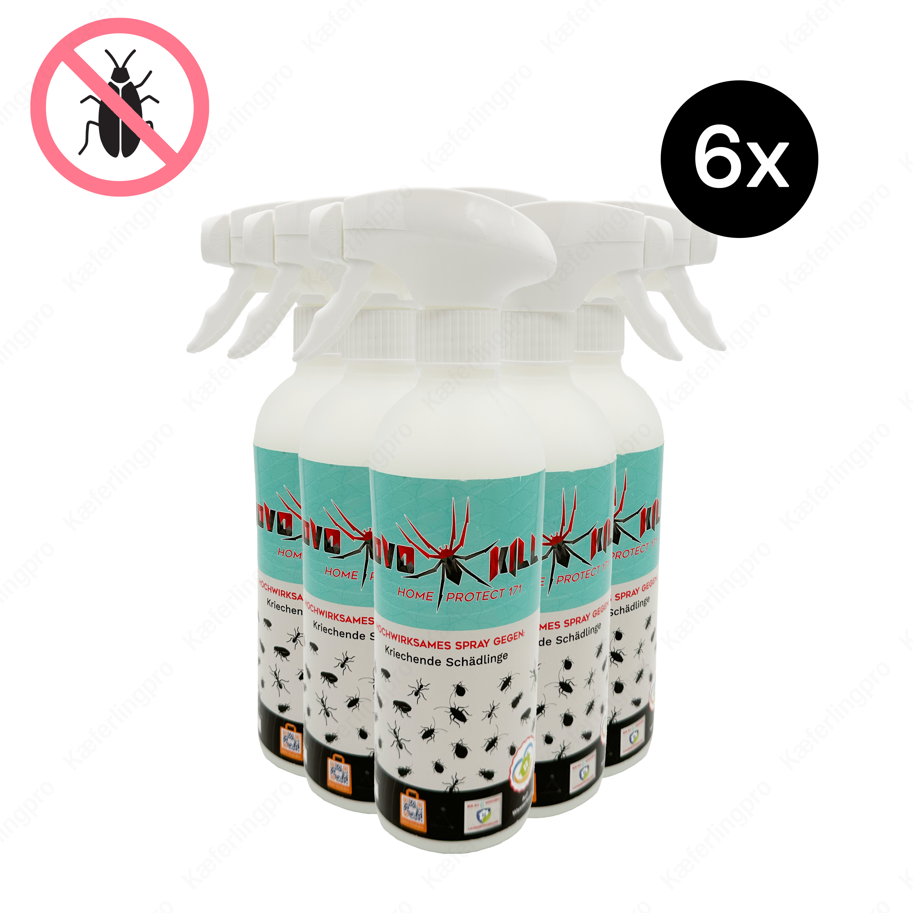 nk Home Protect 171 Insektenspray - 6x 500ml Sprühflasche